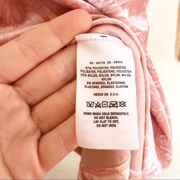 Anthro | Maeve Pink Velvet Cold Shoulder Top Sz M - Picture 5 of 6